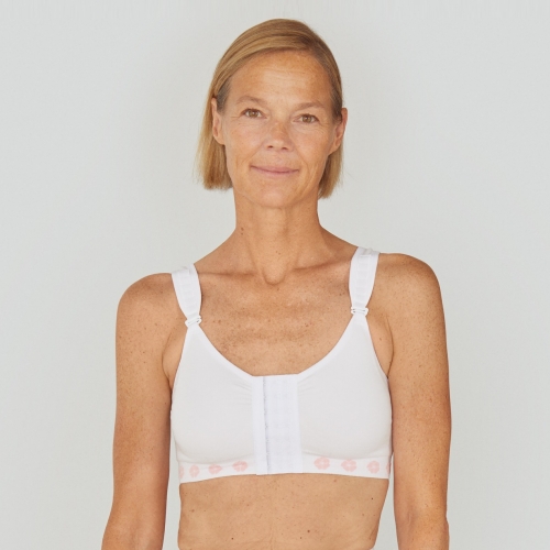 Peony Post-Surgical Bra with Front Hook & Eye Closure